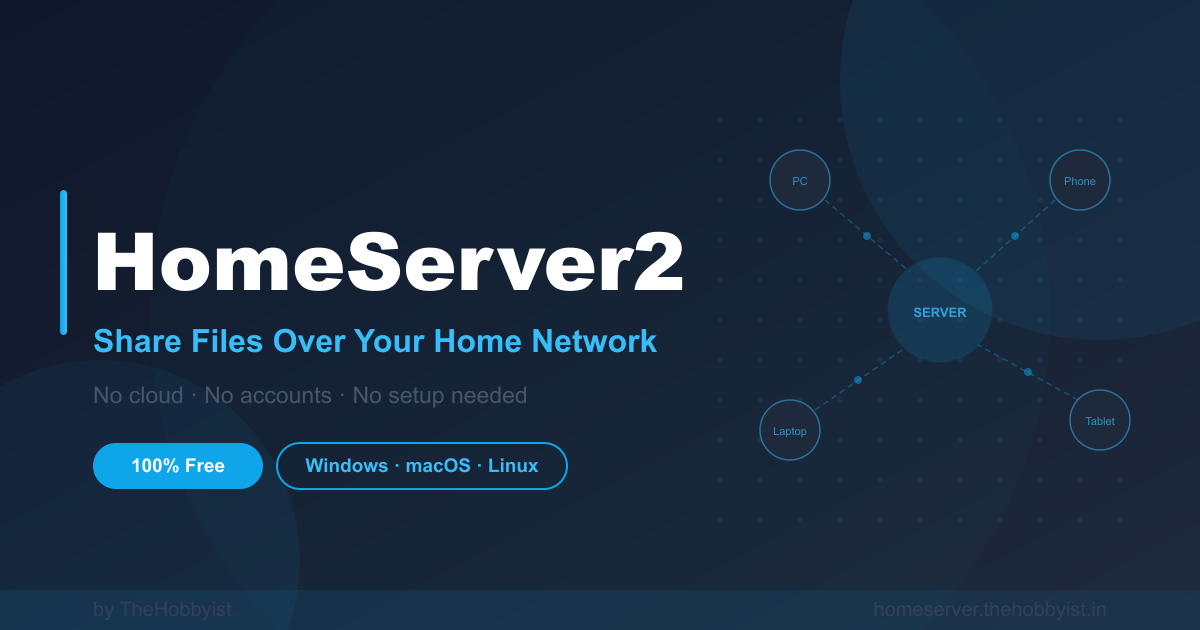 HomeServer 2.0 — LAN File Sharing
